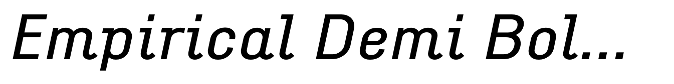 Empirical Demi Bold Italic